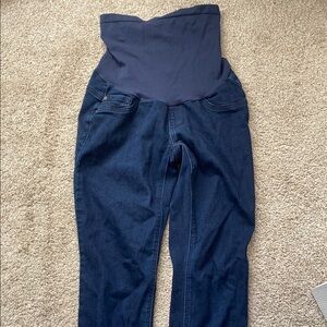 Indigo Blue Women's Dark Navy Maternity Jeggings